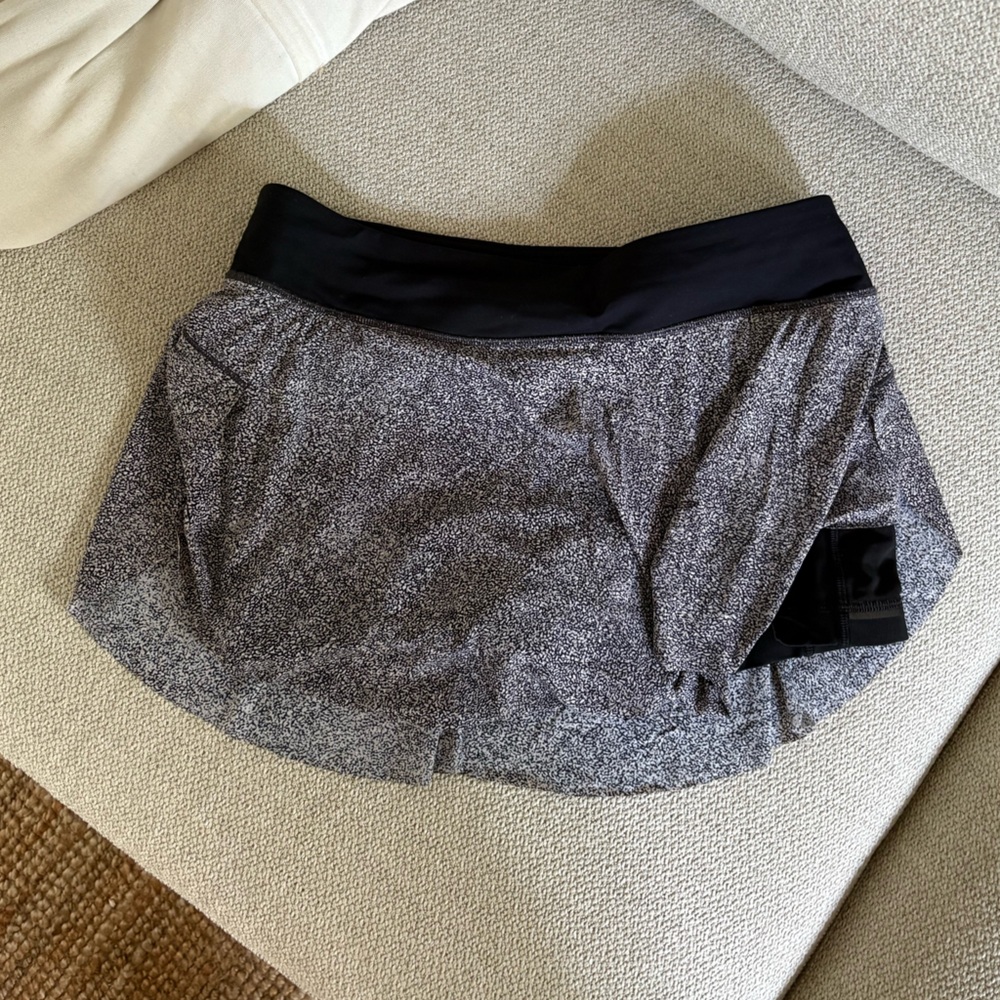 lululemon athletica Heathered Black Skort